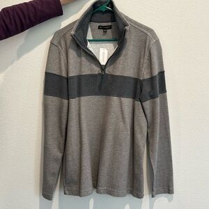 Banana Republic quarter zip. Grey. Large